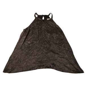 Women's 3X Torrid Satin Charmeuse Goddess Neck Black/Gray Tank Top